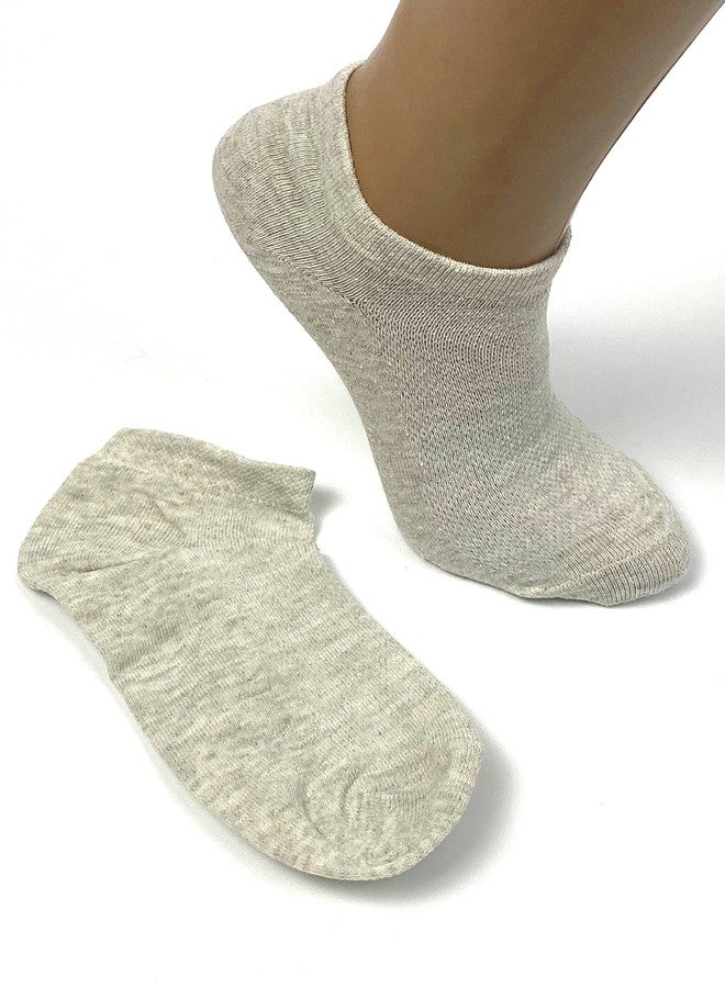 FlaxSox Women's Flax Linen Ankle Socks Quick-Drying Finely Made Mesh-knitted (L, 3-pack) - Image 4